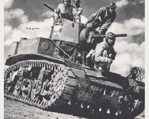 Tank crew at Camp Claiborne