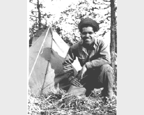 Andrew \"Andy\" Hall at Camp Claiborne (by LZ Anderson)